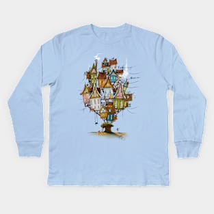 House on little hill Kids Long Sleeve T-Shirt